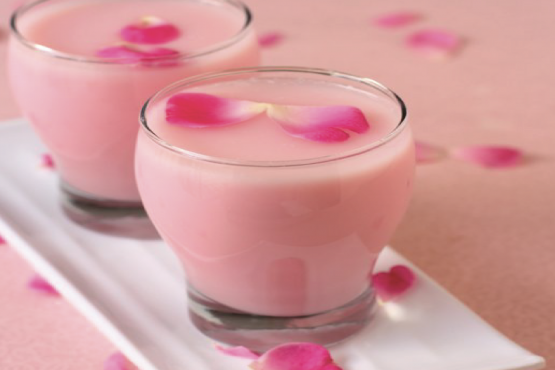 Hot Rose steamed milk