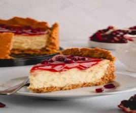Pomegranate cheesecake