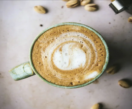 HOT PISTACHIO LATTE 
